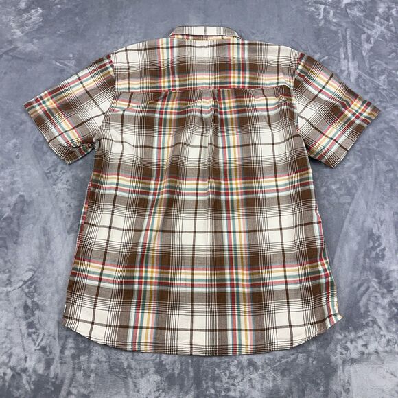Toad & Co Smythy Shirt Mens Sz XL Plaid Short Sleeve Button Up Hiking Organic - Picture 2 of 9